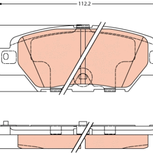 DISK PLOCICA ZADNJA MAZDA CX-5 11-17 trw