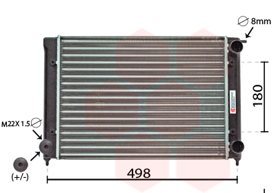 HLADNJAK MOTORA VW GOLF 2 1.6 vanwezel