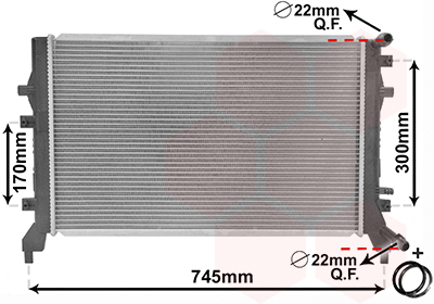 HLADNJAK MOTORA VW GOLF 6 1.2 1.4TSI vanwezel