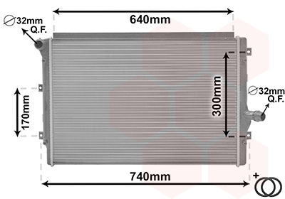 HLADNJAK MOTORA VW GOLF V 2.0 TDI van wezel