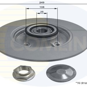 KOCIONI DISK ZAD. PSA 307/C4 249 MM LEZAJ FI 25 MM comline