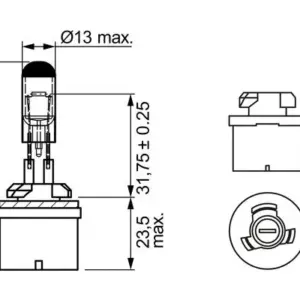 SIJALICA H27W/1 27W 12V bosch