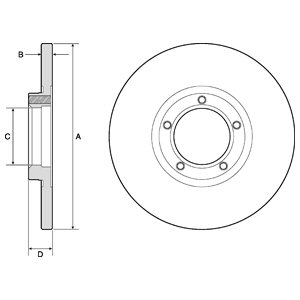 KOCIONI DISK PREDNJI FORD TRANSIT PAR 2 KOM