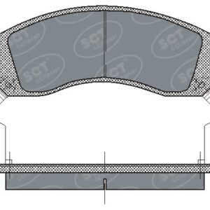 DISK PLOCICE PREDNJE MITSUBISHI PAJERO/GALANT sct