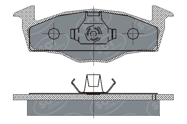 DISK PLOCICE PREDNJE VW G-3 17 MM sct