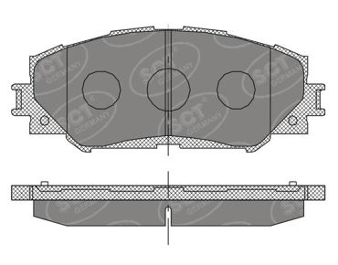 DISK PLOCICE PREDNJE TOYOTA AURIS/URBAN CRUISER 07+ sct