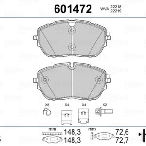 DISK PLOCICE PREDNJE PEUGEOT 308 13+ BOSCH SIS. valeo