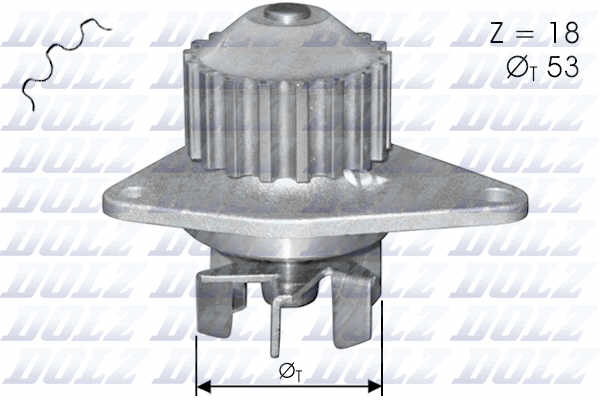 PUMPA VODE PSA 206/C3 1.1 1.4 NT 18 Z dolz