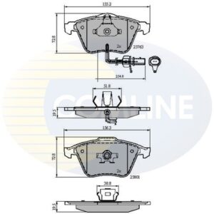 DISK PL. AUDI A4/A6 2.4/3.2/2.0/2.7TDI comline