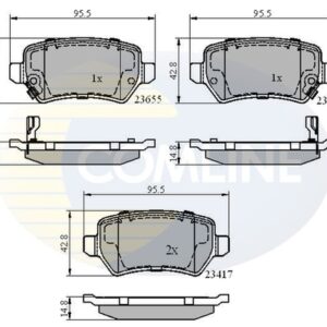 DISK PL.ZADNJE ASTRA G H/ZAFIRA 98+. comline