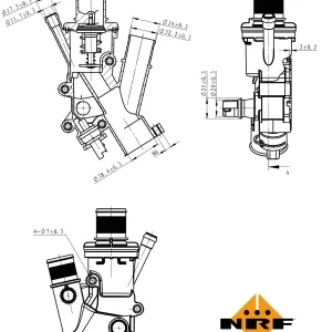 TERMOSTAT PEUGEOT / CITROEN / FORD 2.0 HDI 04+ nrf