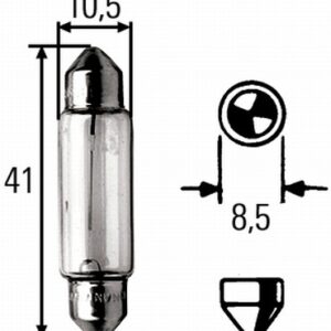 SIJALICA ECO 12 V 10 W  10 W  SV8.5-8 hella