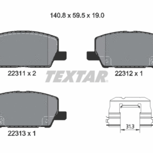 DISK PLOČ.OPEL MOKKA textar