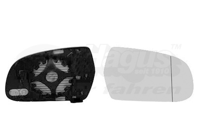 STAKLO RETROVIZORA DESNO AUDI A4 B8 09+ SA GRIJACEM van wezel