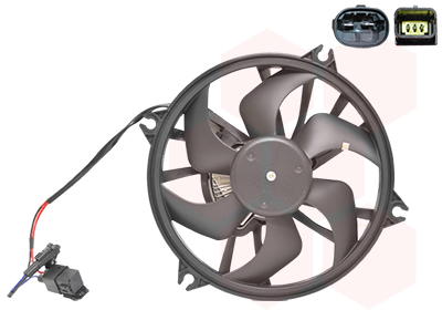 VENTILATOR HLADNJAKA MOTORA CITROEN C5 II PEUGEOT 407 vanwezel