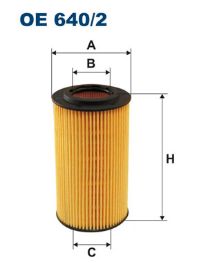 FILTER ULJA ULOZAK VISINA 115.5 MM / 65 MM / 31.5 MM MERCEDES W 203 filtron
