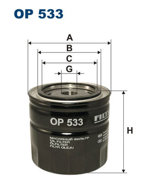 FIL.ULJA FIAT/FORD/VOLVO 3/4-16UNF 89.5*93.5*62.5 filtron
