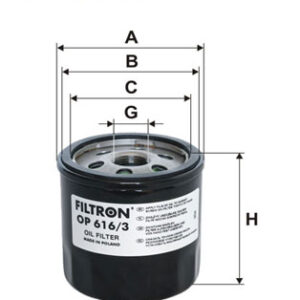 FIL.ULJA VW G-4 1.4 16V 3/4 16UNF 79X76X63 filtron