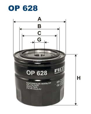 FIL.ULJA FIAT/FORD/VOLVO 3/4-16UNF 96*93*62 filtron