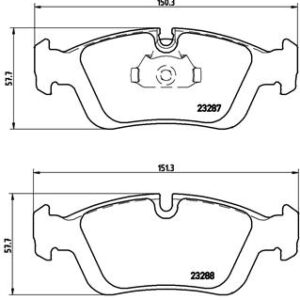 DISK PL. BMW 3 E36/E46/Z3/COMPACT BREMBO
