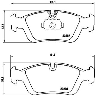 DISK PL. BMW 3 E36/E46/Z3/COMPACT BREMBO
