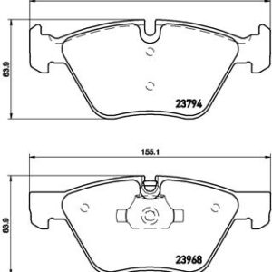 DISK PL.BMW 5 E60/BMW 3 E90 03+ brembo