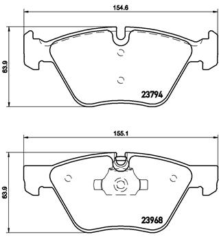 DISK PL.BMW 5 E60/BMW 3 E90 03+ brembo