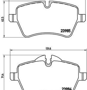 DISK PL. MINI CROSSOVER/CLUBMAN/COUNTRYMAN 10+ brembo