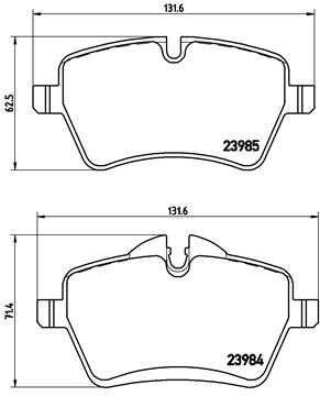 DISK PL. MINI CROSSOVER/CLUBMAN/COUNTRYMAN 10+ brembo