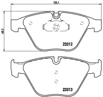 DISK PL. BMW 5 E60 05-10 G.