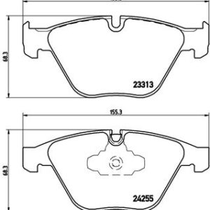 DISK PL. BMW 3 E90/E91/E92 05+ brembo