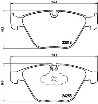 DISK PL. BMW 3 E90/E91/E92 05+ brembo