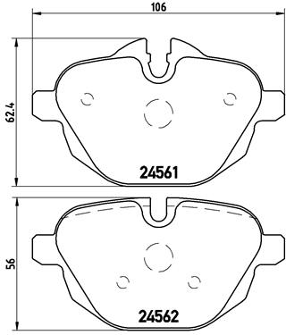 DISK PL. ZAD. BMW SERIJA 5 F-10 /X3 brembo