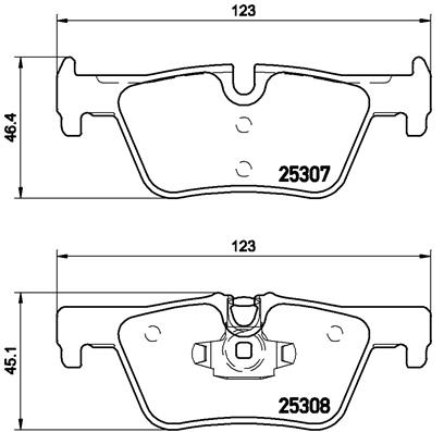 DISK PLOCICE ZADNJE BMW 1/2/3/4 11+ brembo
