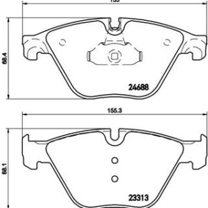 DISK PLOCICE PREDNJE BMW SERIJA 5/6 10+ brembo