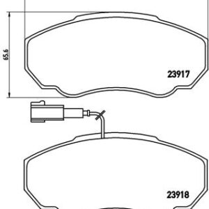 DISK PL. PSA/FIAT BOXER/JUMPER/DUCATO brembo
