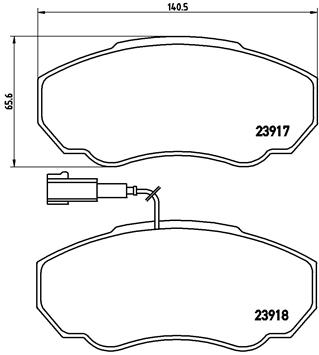 DISK PL. PSA/FIAT BOXER/JUMPER/DUCATO brembo