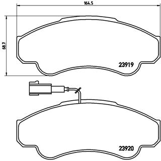 DISC PLOCICE PREDNJE PSA/FIAT DUCATO/JUMPER 02+ brembo