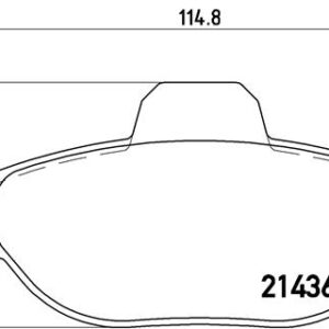 DISK PL. FIAT PUNTO 1.2 SA RUPAMA 93-00 brembo