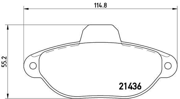 DISK PL. FIAT PUNTO 1.2 SA RUPAMA 93-00 brembo