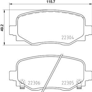 DISK PL.ZADNJE FIAT 500 JEEP RENEGADE 14+ brembo