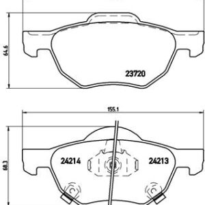 DISK PLOCICE PREDNJE HONDA ACORD VIII 03-08 brembo