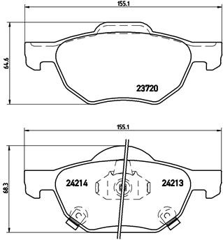 DISK PLOCICE PREDNJE HONDA ACORD VIII 03-08 brembo
