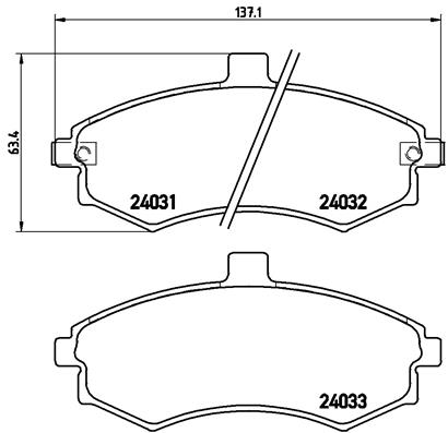DISK PL.HYUNDAI ELANTRA MATRIX 00+ brembo