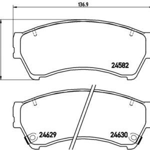 DISK PLOCICE PREDNJE MAZDA 6 07-13 brembo