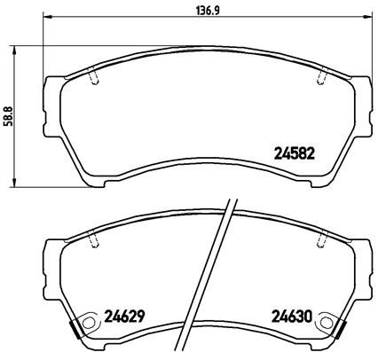 DISK PLOCICE PREDNJE MAZDA 6 07-13 brembo