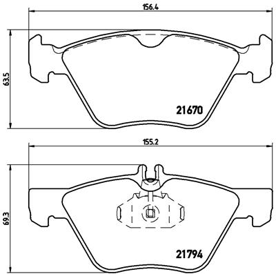 DISK PL. MERCEDES E KLASA/CLK 96-03 brembo