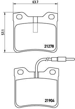 DISK.PL. Z.PEUGEOT 605 89-99 G brembo