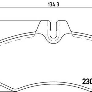 DISK PL. MERCEDES VITO/V KLASA 97-03 brembo