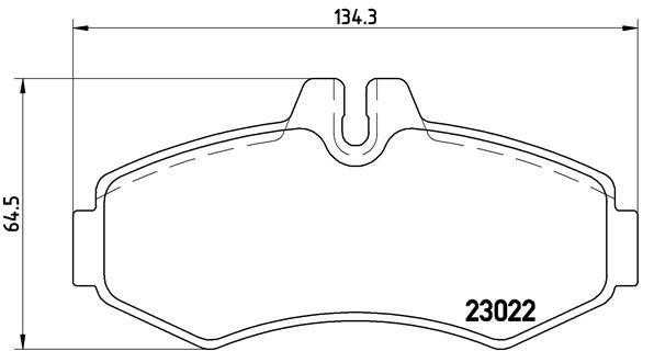 DISK PL. MERCEDES VITO/V KLASA 97-03 brembo